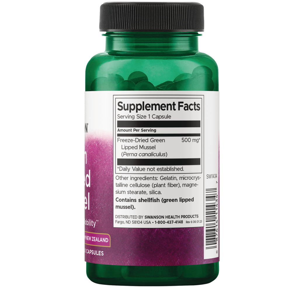 SW1434 | Supplement Facts panel: serving size 1 capsule - Thumbnail