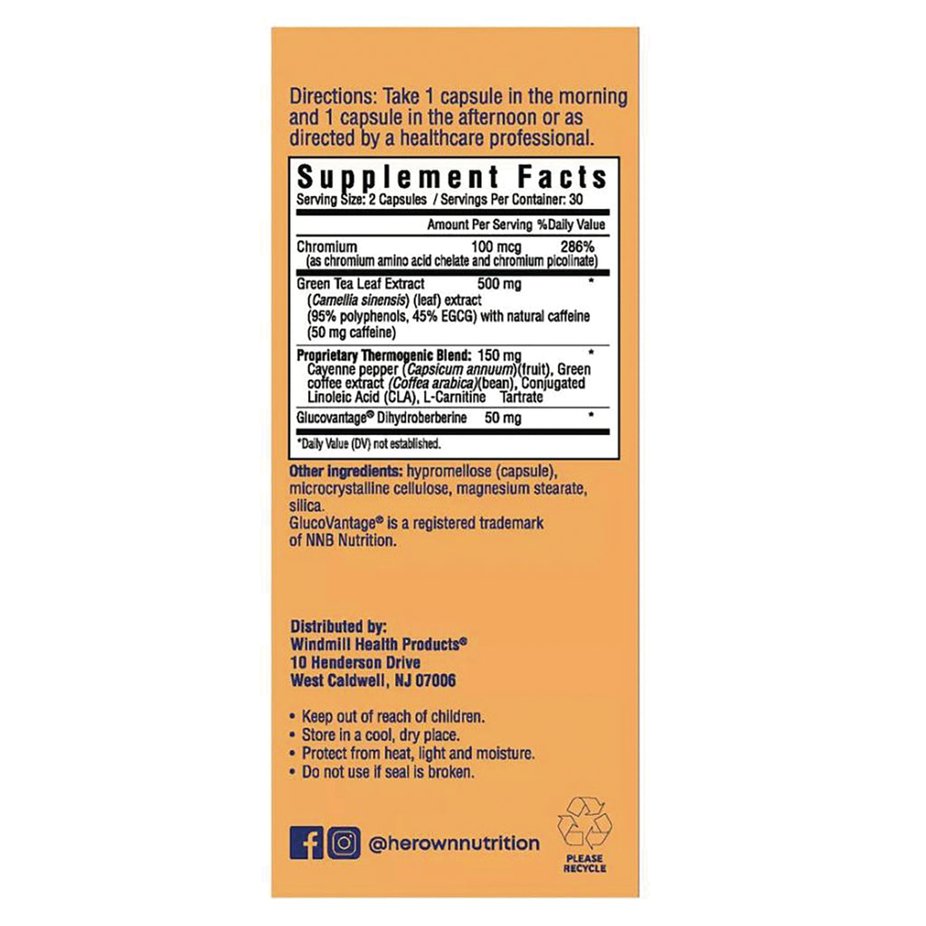 HO005 | back label showing Supplement Facts panel, directions, and ingredient list - Thumbnail