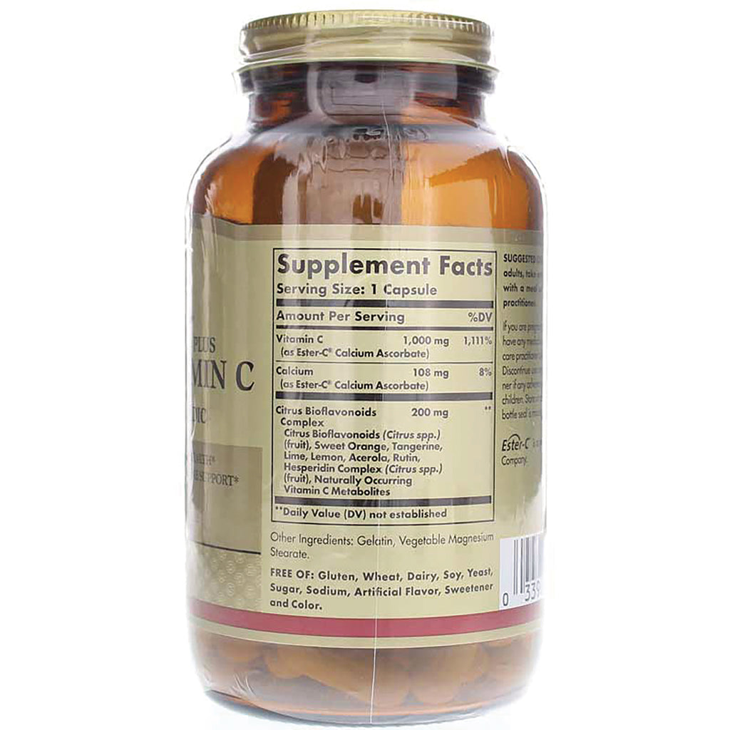 SLG378 | Supplement bottle back showing Supplement Facts panel, ingredients and barcode - Thumbnail
