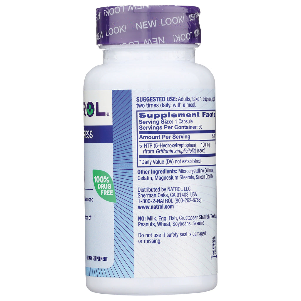 NA332 | back label showing Supplement Facts table, ingredients, warnings, and suggested use on white bottle - Thumbnail