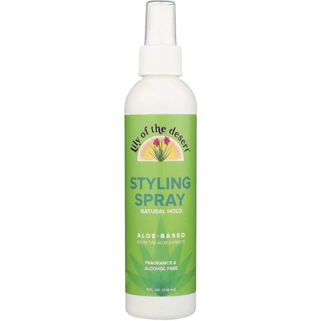 LIL009 | green bottle of Lily of the Desert styling spray, aloe-based natural hold, 8 fl oz - Thumbnail