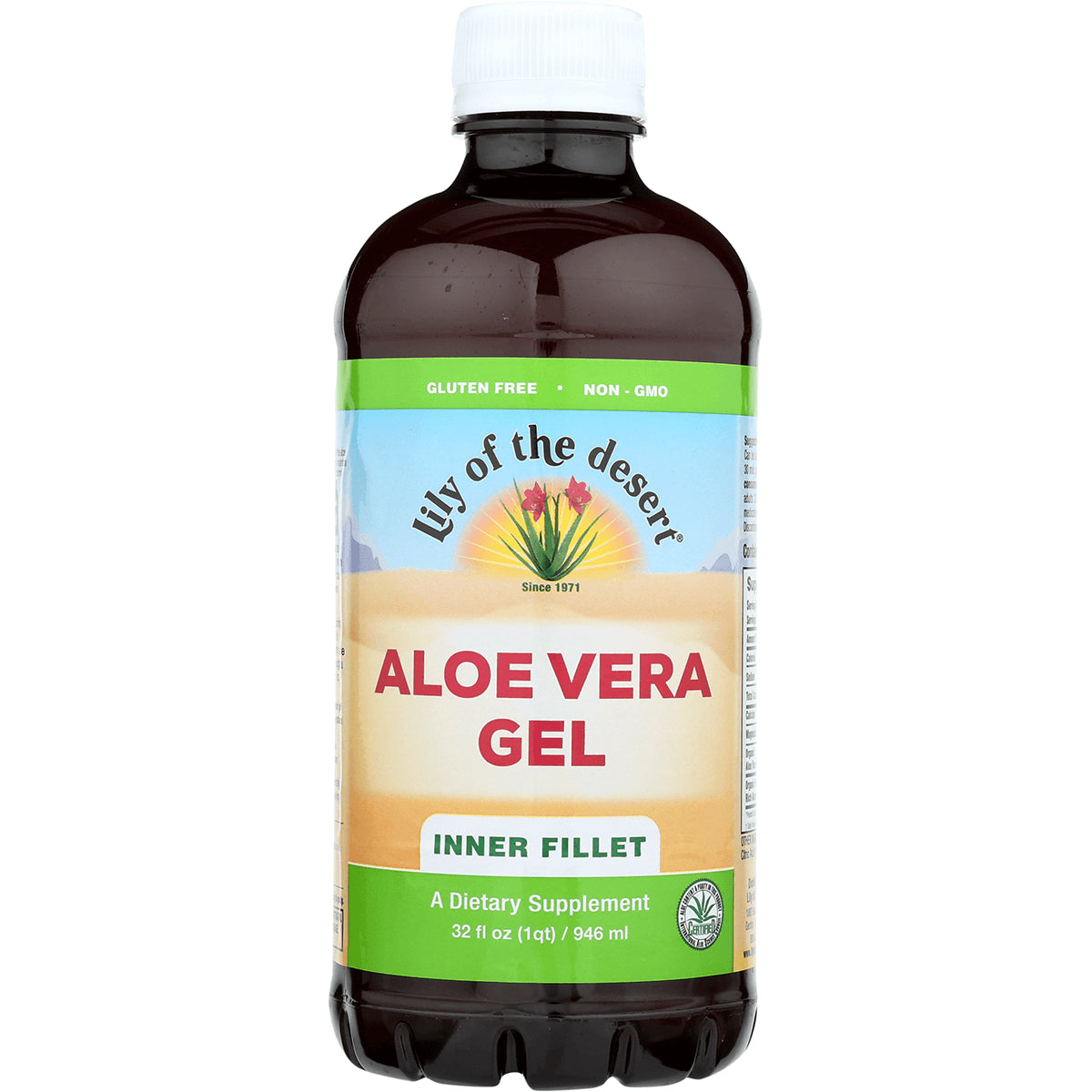 LIL037 | Lily of the Desert Aloe Vera Gel inner fillet bottle dietary supplement 32 fl oz