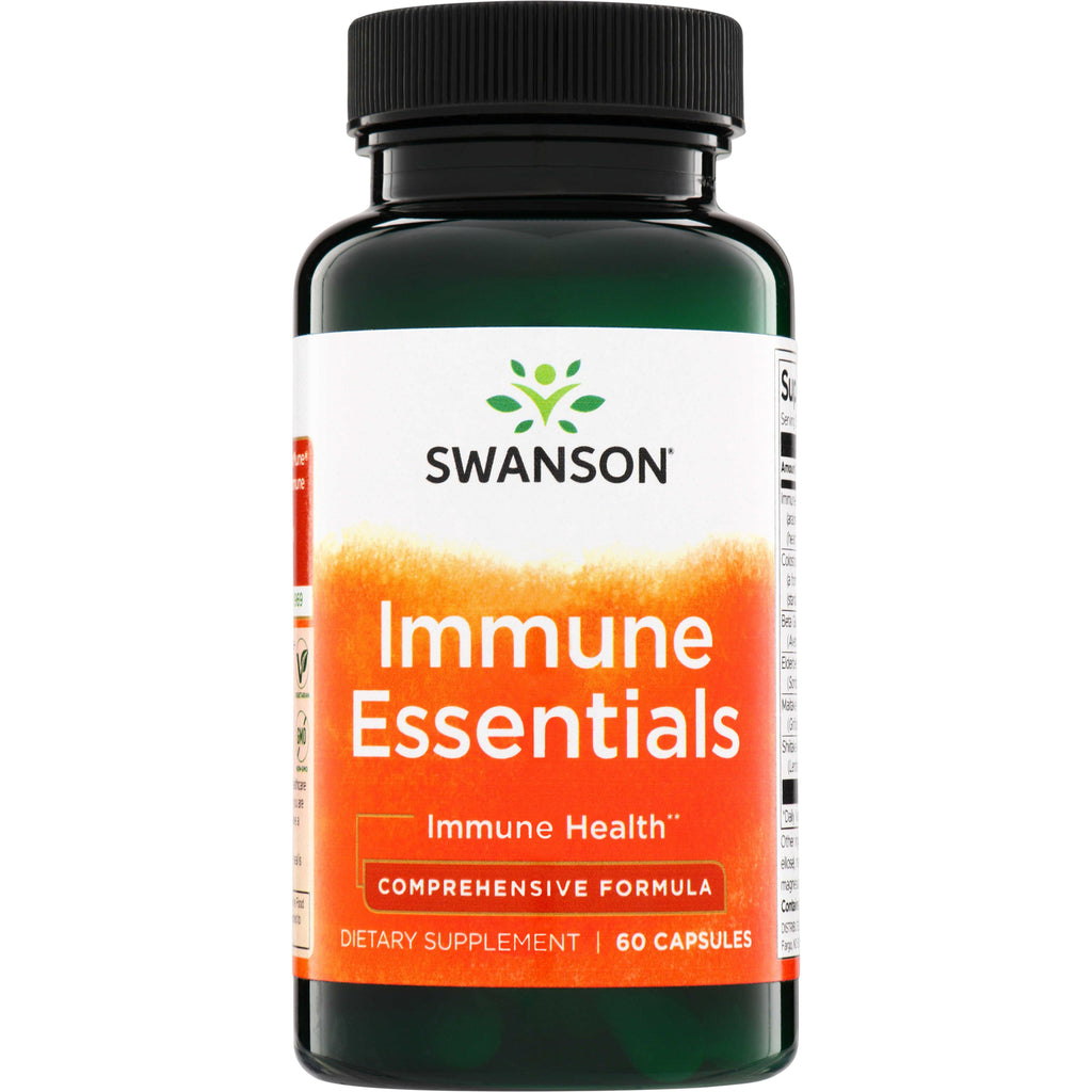 SWC083 | Swanson Immune Essentials dietary supplement, comprehensive formula, 60 capsules - Thumbnail