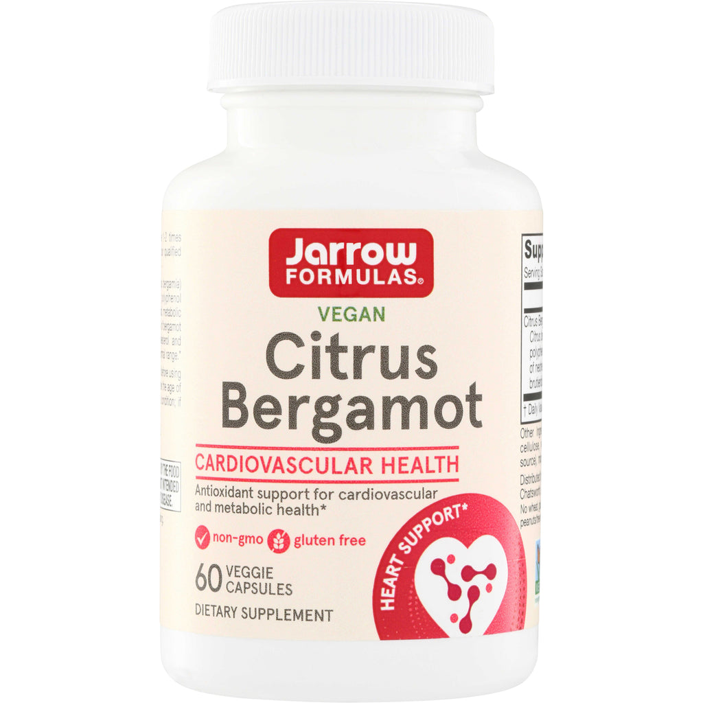 JR259 | Jarrow Formulas Vegan Citrus Bergamot cardiovascular health dietary supplement, 60 veggie capsules - Thumbnail