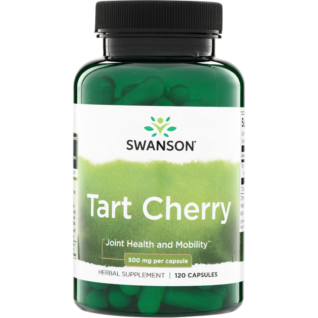 SW1098 | Swanson Tart Cherry herbal supplement, 500 mg per capsule, 120 capsules - Thumbnail