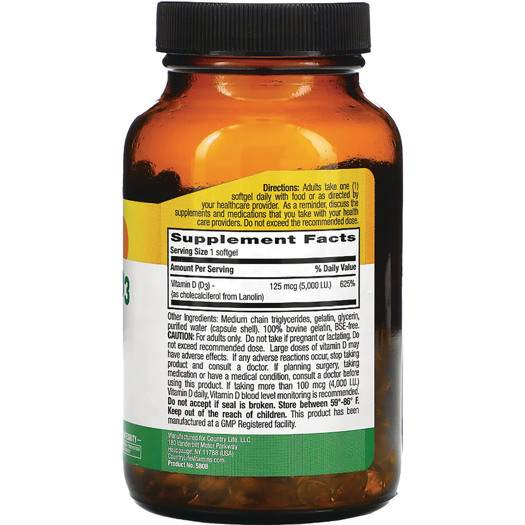 CRL453 | Back of amber supplement bottle showing Supplement Facts label, directions and ingredient text - Thumbnail