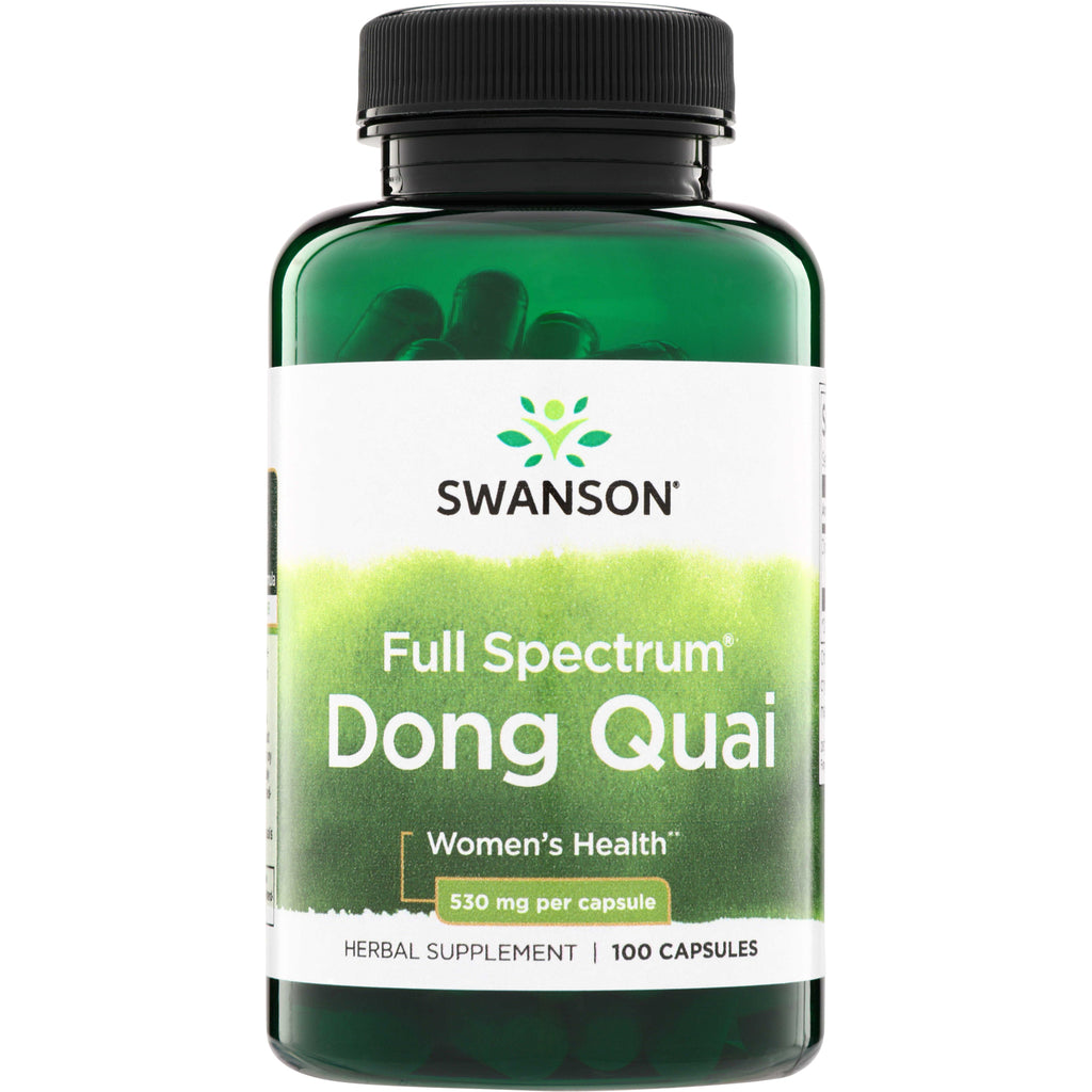 SW533 | Swanson Full Spectrum Dong Quai, Women's Health, 530 mg per capsule, 100 capsules - Thumbnail