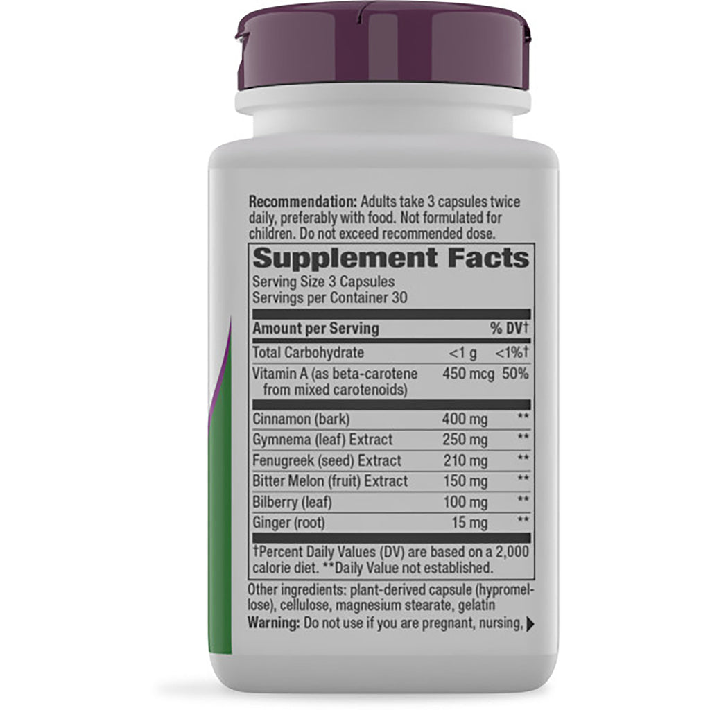 NW579 | Back of supplement bottle showing Supplement Facts panel, ingredient amounts and warning text - Thumbnail