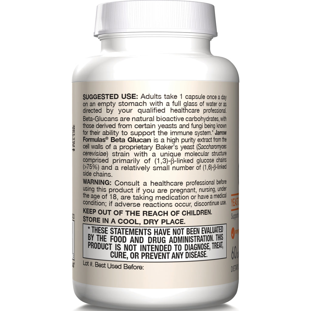 JR277 | back label of white supplement bottle showing suggested use, warning, and FDA disclaimer text - Thumbnail