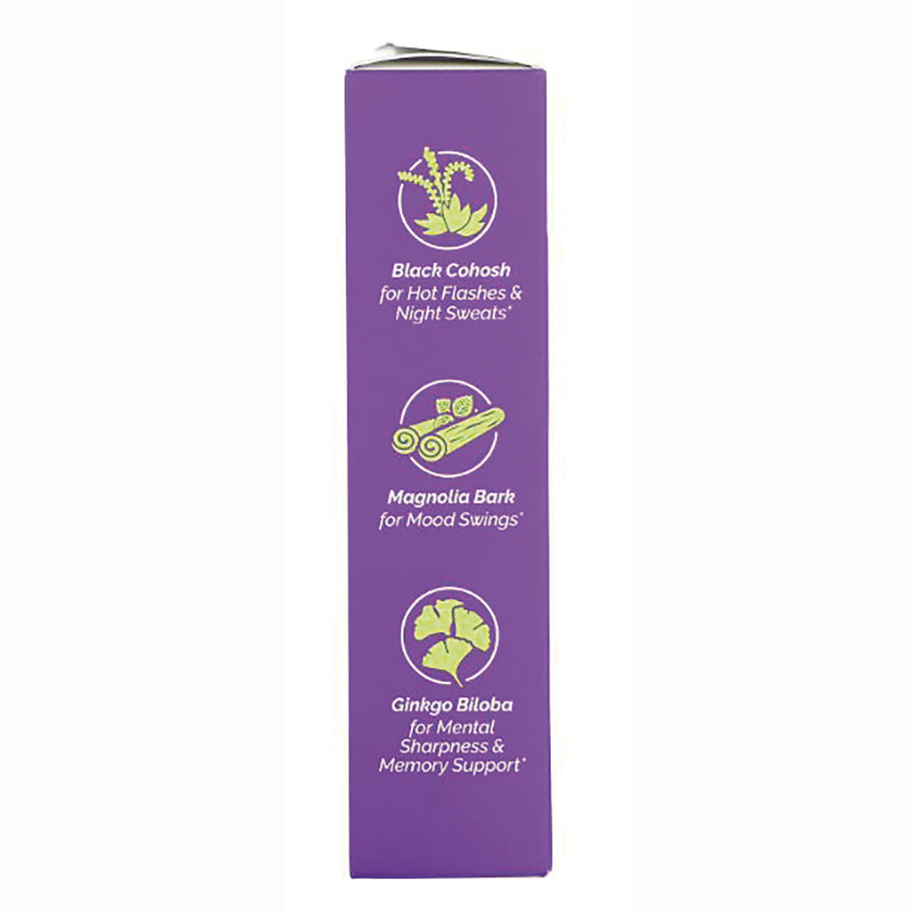 AFB005 | Side panel: Black Cohosh for hot flashes, Magnolia Bark for mood swings, Ginkgo Biloba for memory support - Thumbnail