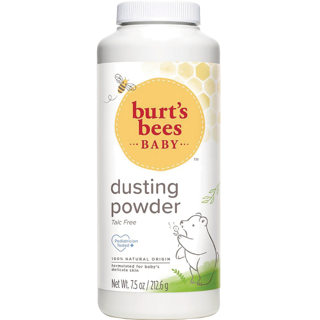BTB142 | Burt's Bees Baby dusting powder talc free bottle with bear illustration on front label - Thumbnail