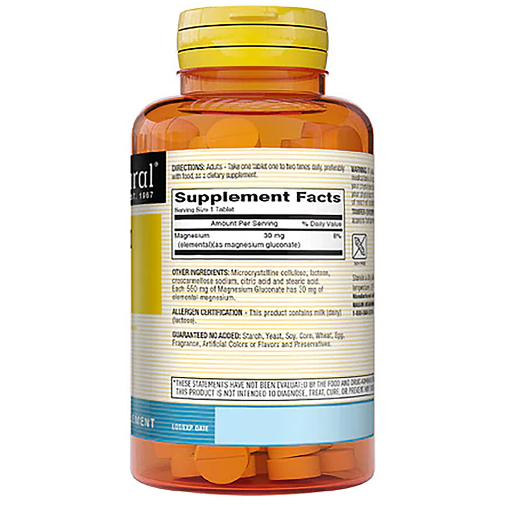 MSN076 | amber bottle back showing Supplement Facts label, ingredient text and orange tablets visible - Thumbnail