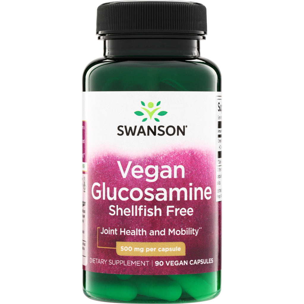 SWU799 | Swanson Vegan Glucosamine, shellfish free, 500 mg per capsule, 90 vegan capsules - Thumbnail