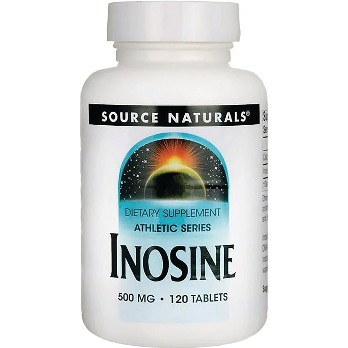 SN658 | Source Naturals Inosine dietary supplement, Athletic Series, 500 mg, 120 tablets