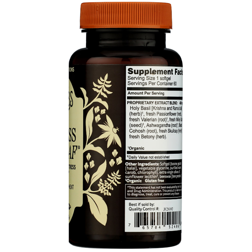 HE109 | Back of supplement bottle showing Supplement Facts panel and ingredient list on green label - Thumbnail