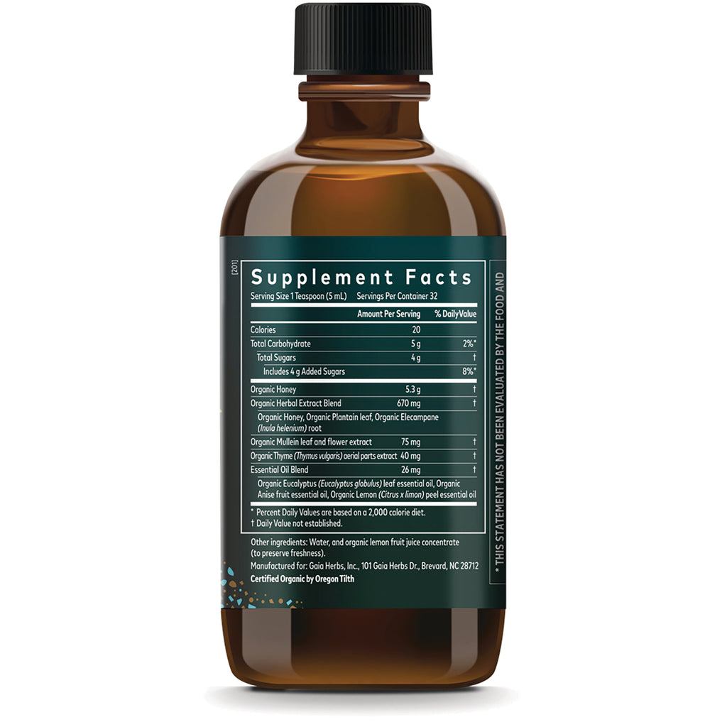 GH034 | brown bottle back showing Supplement Facts panel and ingredients label - Thumbnail