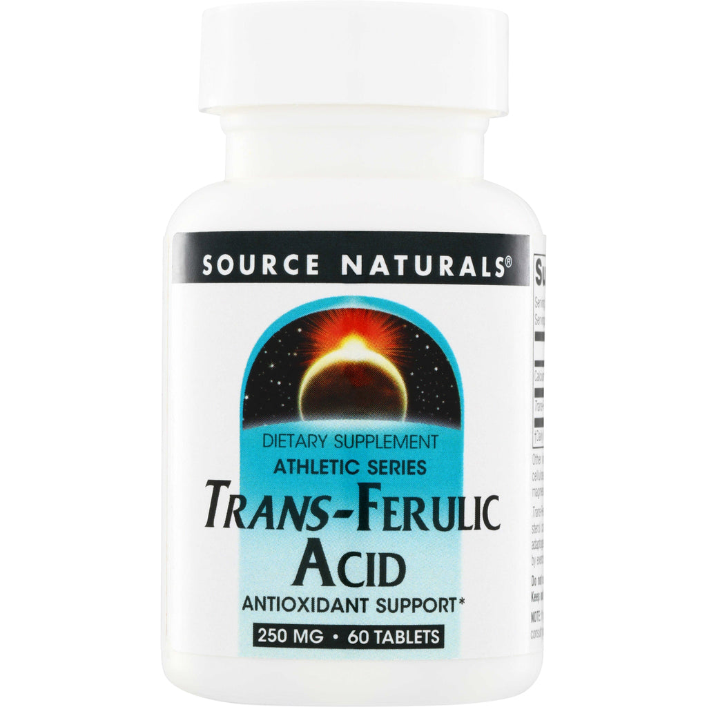 SN433 | Source Naturals Trans-Ferulic Acid dietary supplement, 250 mg, 60 tablets - Thumbnail