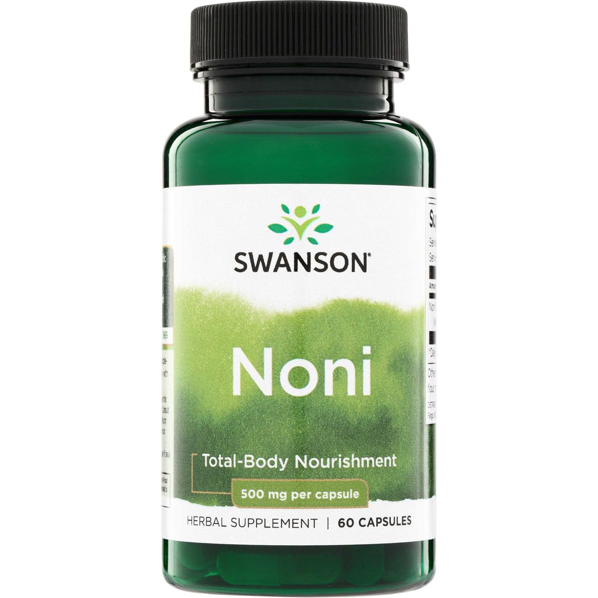 SWU124 | Swanson Noni herbal supplement, Total-Body Nourishment, 500 mg per capsule, 60 capsules