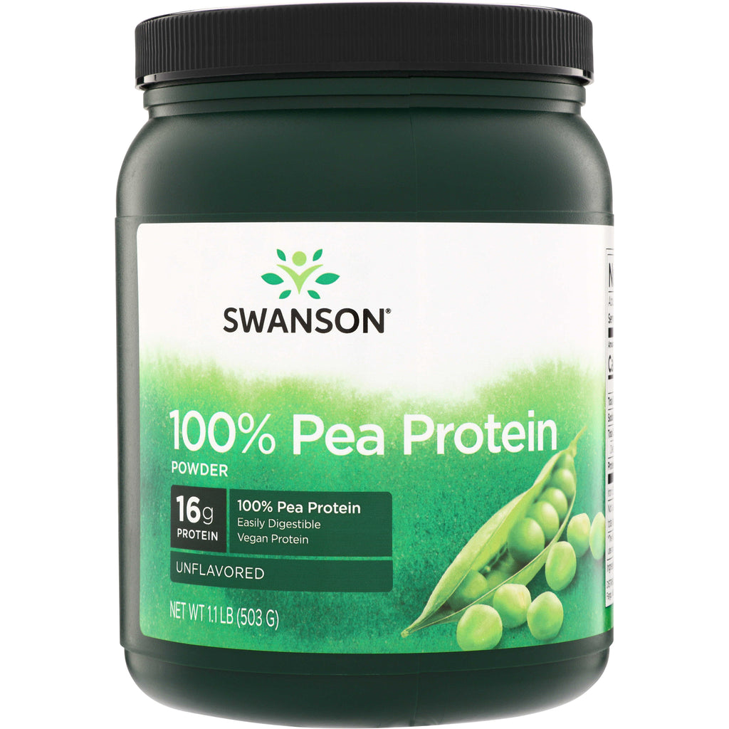 SW1702 | Swanson 100% Pea Protein powder, unflavored, 16g protein per serving - Thumbnail