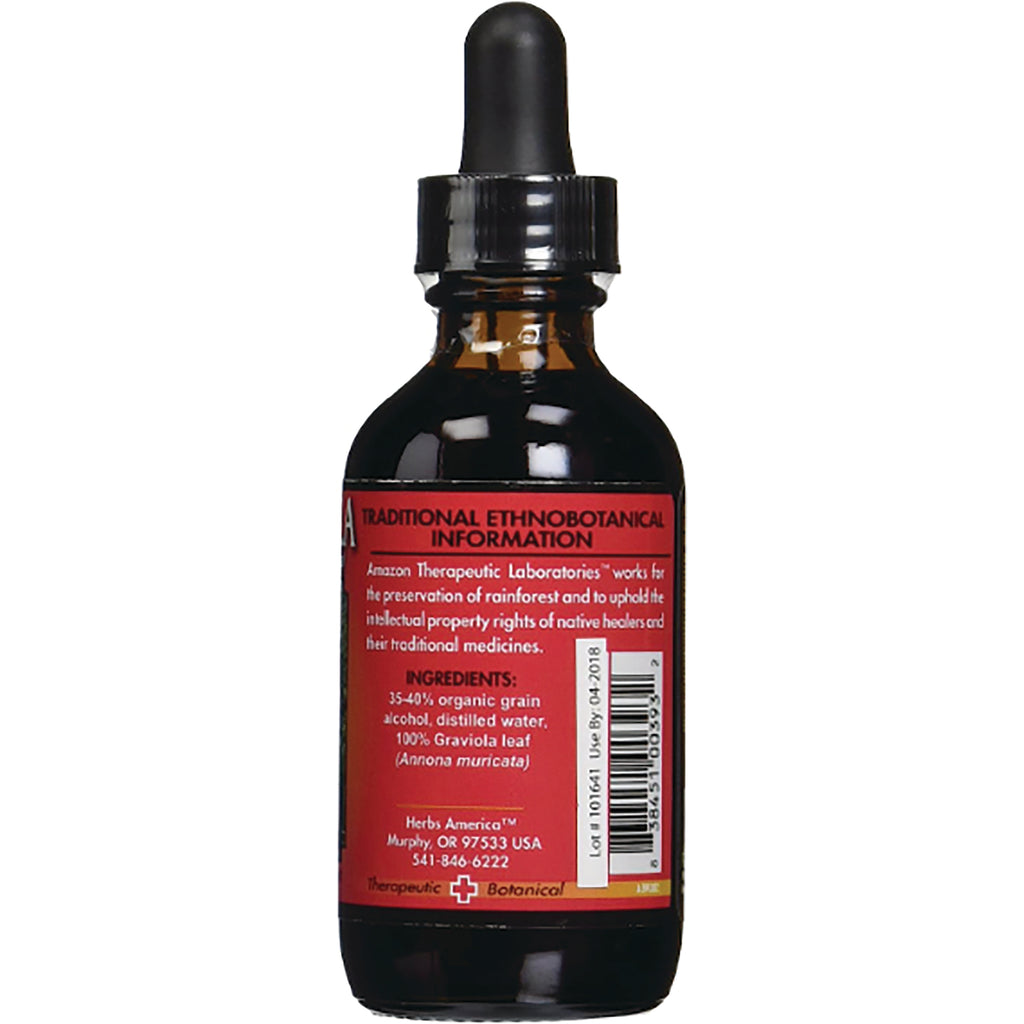 AMT003 | Back label of dropper bottle showing ingredients list, barcode and contact info - Thumbnail
