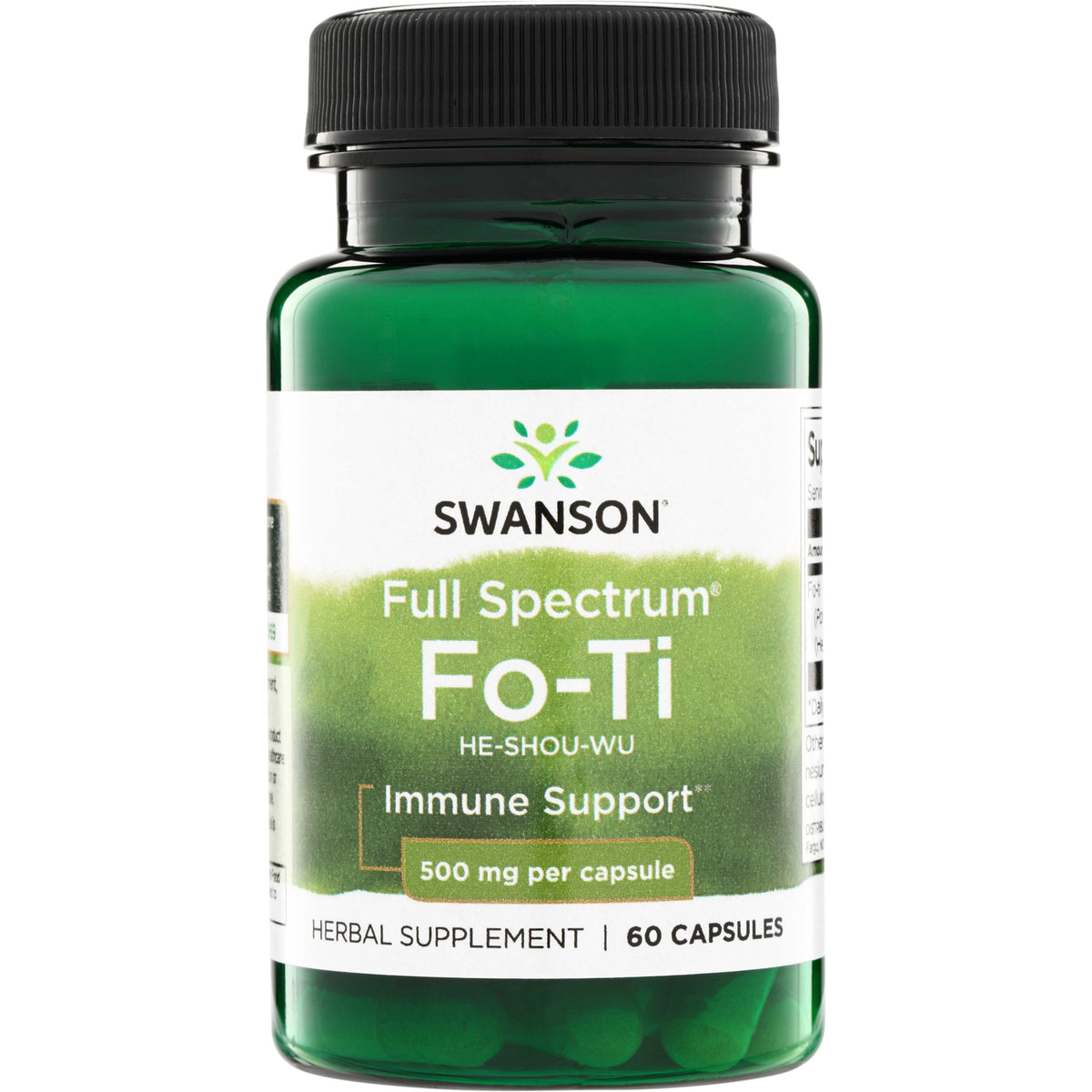 SW1425 | Swanson Full Spectrum Fo-Ti He-Shou-Wu, Immune Support, 500 mg per capsule, 60 capsules