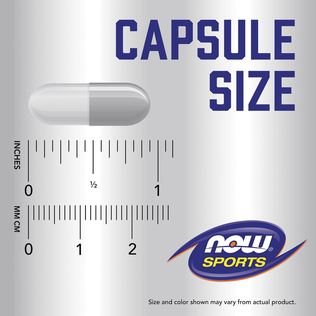NWF873 | capsule size graphic with capsule illustration, inch and mm rulers and NOW Sports logo - Thumbnail