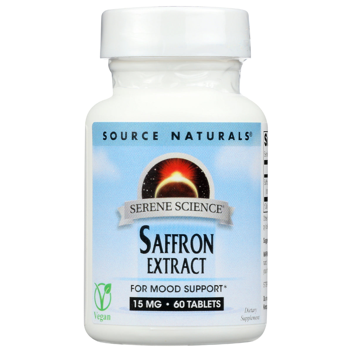 SN960 | Source Naturals Serene Science Saffron Extract 15 mg, 60 tablets, vegan mood support supplement