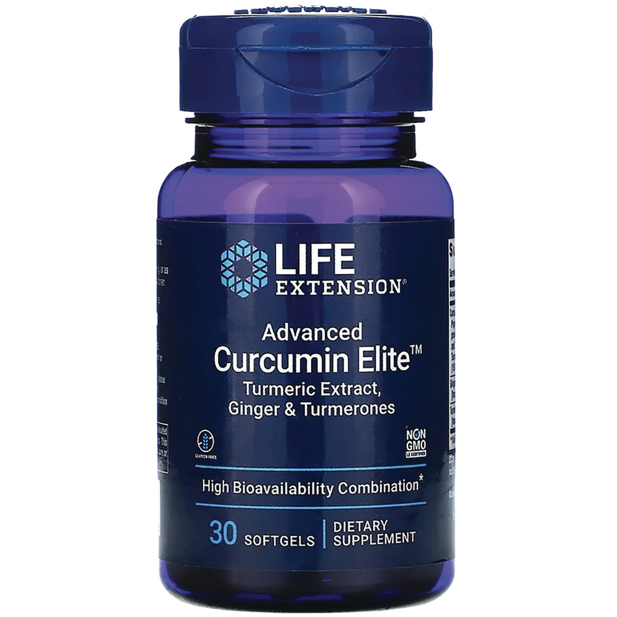 LE576 | Life Extension Advanced Curcumin Elite turmeric extract with ginger and turmerones, 30 softgels