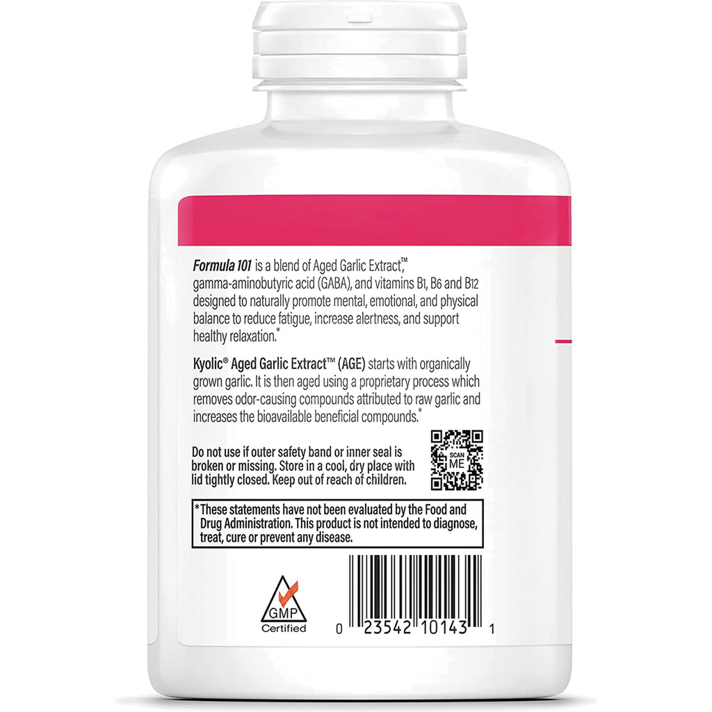 KY095 | Back label showing product description, usage warnings, barcode, and GMP Certified logo - Thumbnail