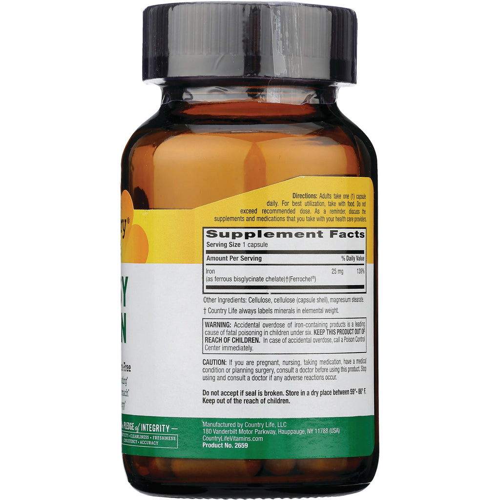 CRL340 | amber supplement bottle back showing Supplement Facts panel, dosage directions and warning text - Thumbnail