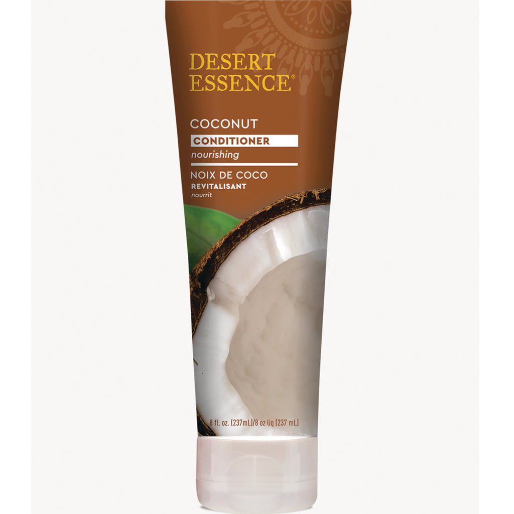 DST048 | Desert Essence coconut conditioner tube with halved coconut graphic and flip-top cap - Thumbnail