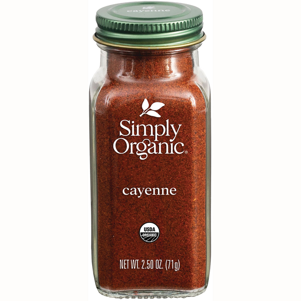 SMP080 | Simply Organic Cayenne, USDA Organic, 2.50 oz (71g) - Thumbnail