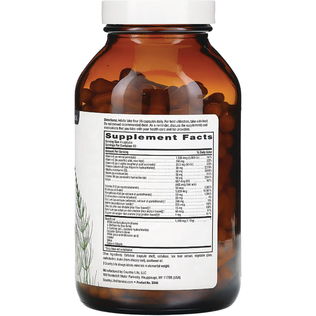 CRL615 | amber bottle back showing Supplement Facts label and brown capsules inside - Thumbnail
