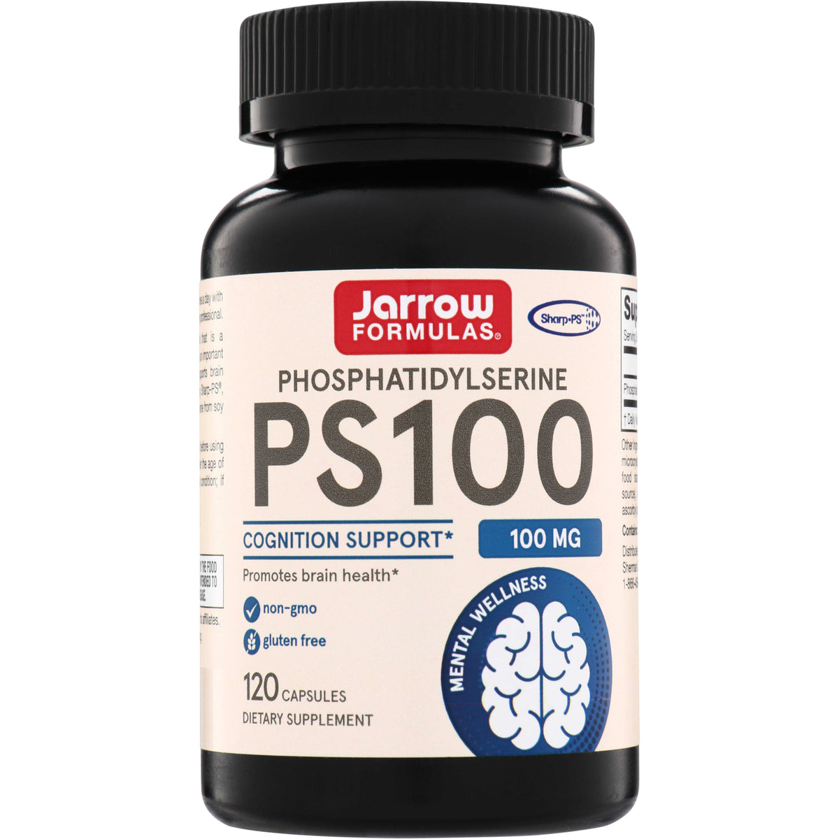 JR347 | Jarrow Formulas PS100 phosphatidylserine 100 mg, cognition support, 120 capsules