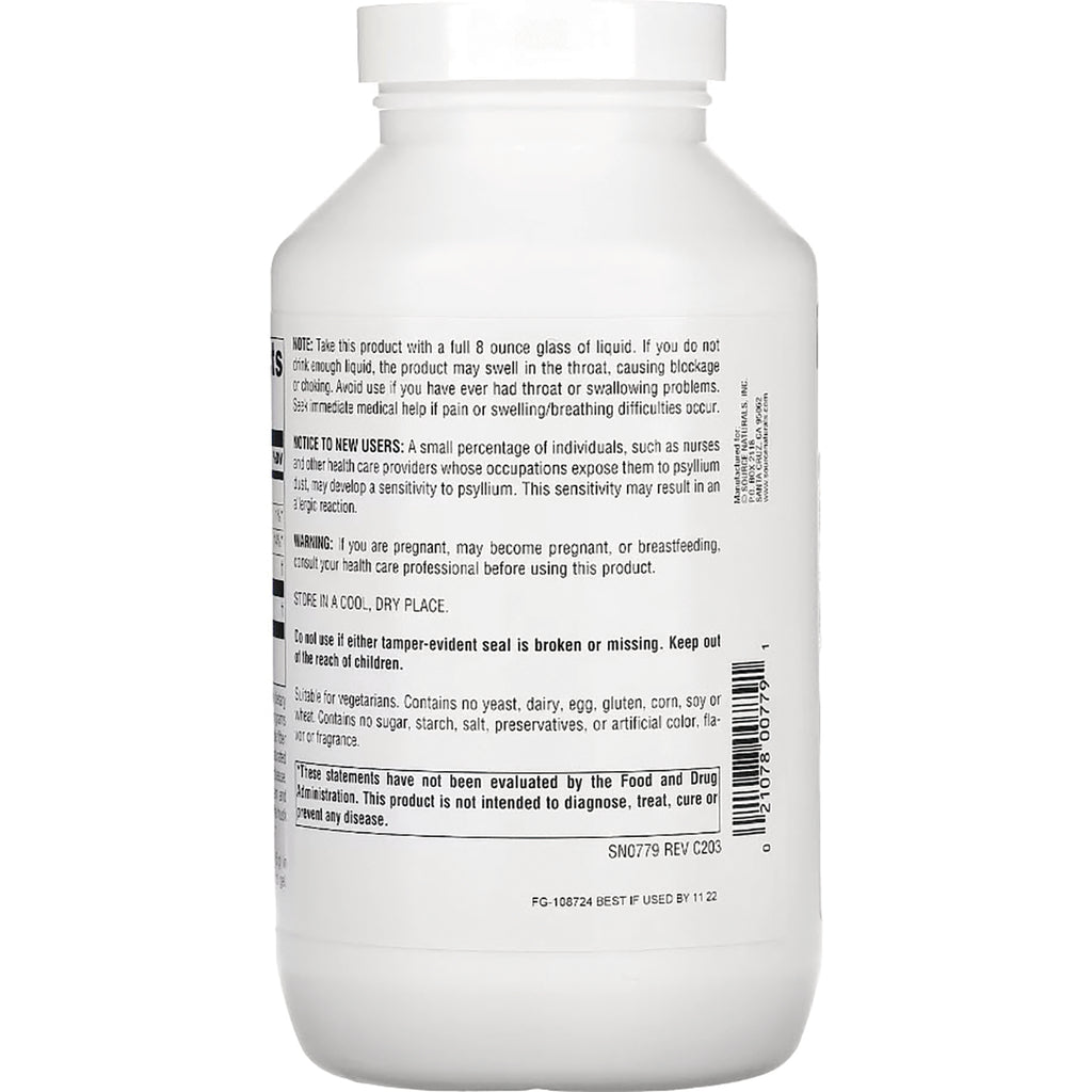 SN398 | Back label of white dietary supplement bottle showing directions, warnings, and ingredient information - Thumbnail