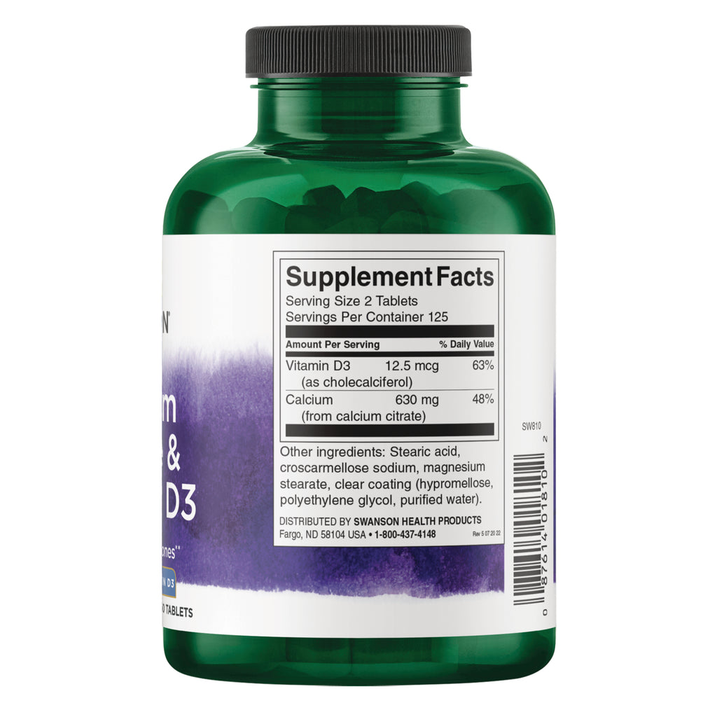 SW810 | Back label with Supplement Facts - Thumbnail
