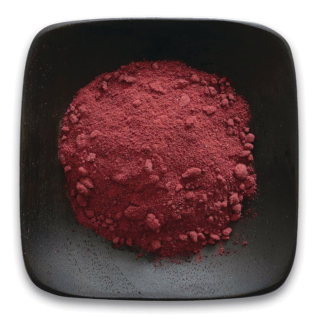 FNP388 | pile of deep red powder in a black square dish - Thumbnail