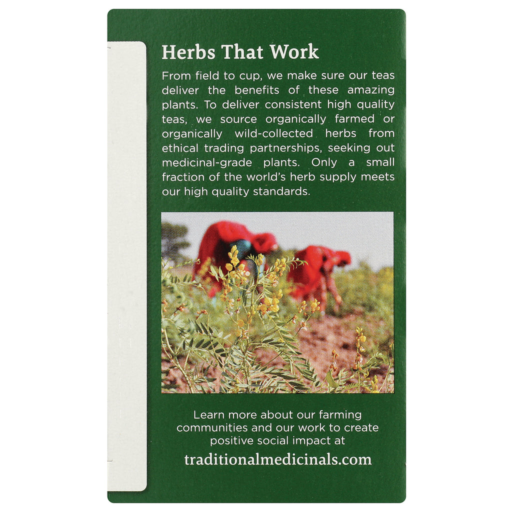 TMD046 | Herbs That Work panel with sourcing message, photo of farmers in field, URL traditionalmedicinals.com - Thumbnail