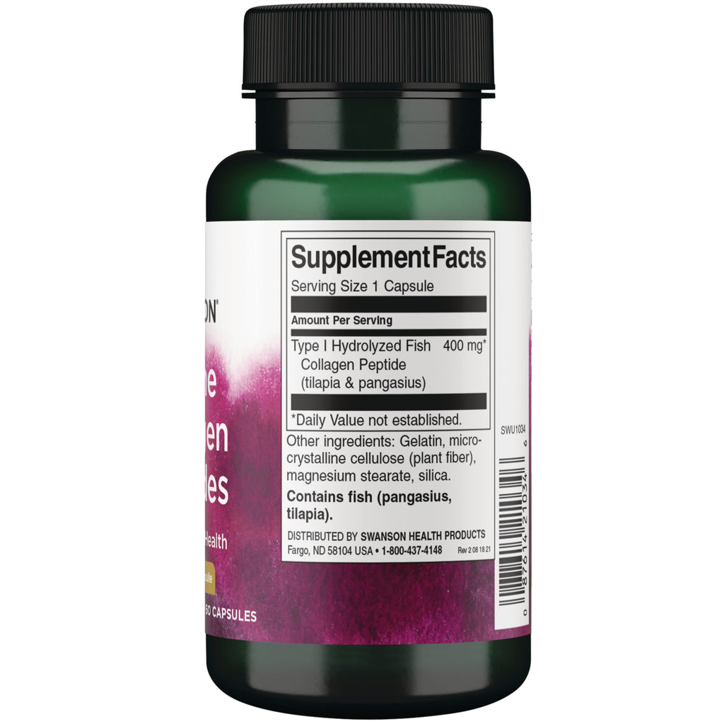 SWU1034 | Back of supplement bottle showing Supplement Facts and ingredients panel - Thumbnail