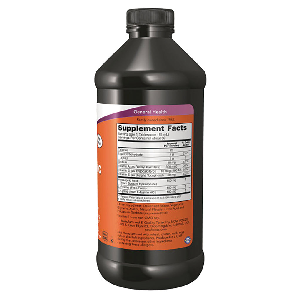 NWF1009 | Back label of dark bottle showing Supplement Facts panel and ingredient text - Thumbnail