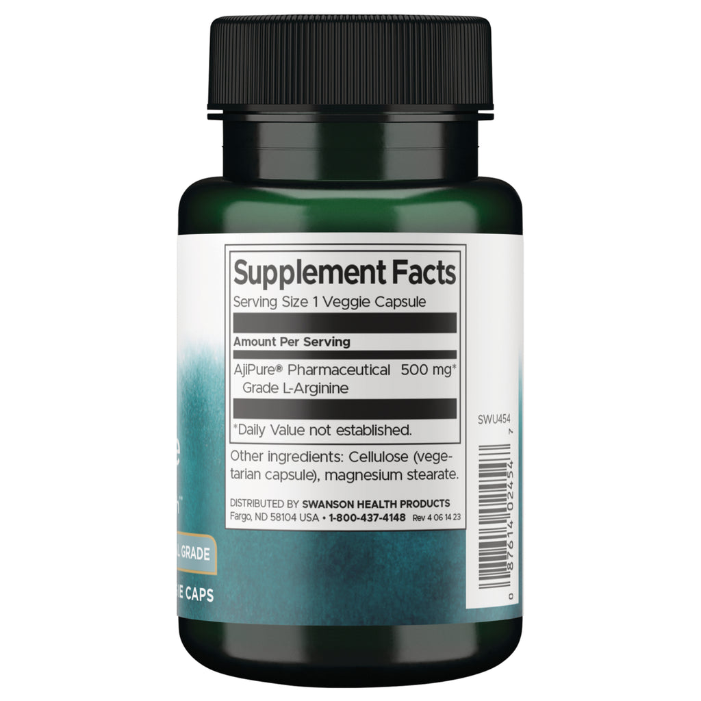 SWU454 | Back label with supplement facts and serving information - Thumbnail