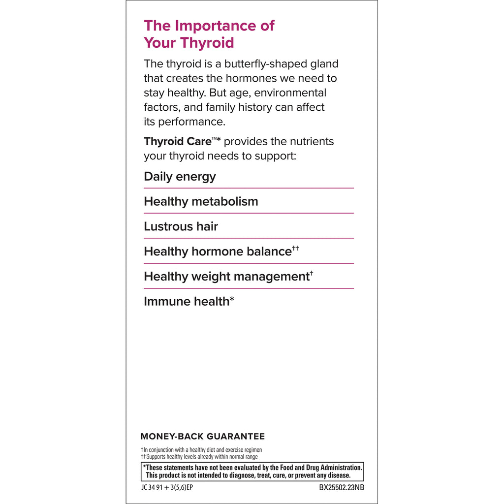 EUR058 | Infographic about thyroid health listing benefits such as energy, metabolism, hair, hormone balance, immune support - Thumbnail