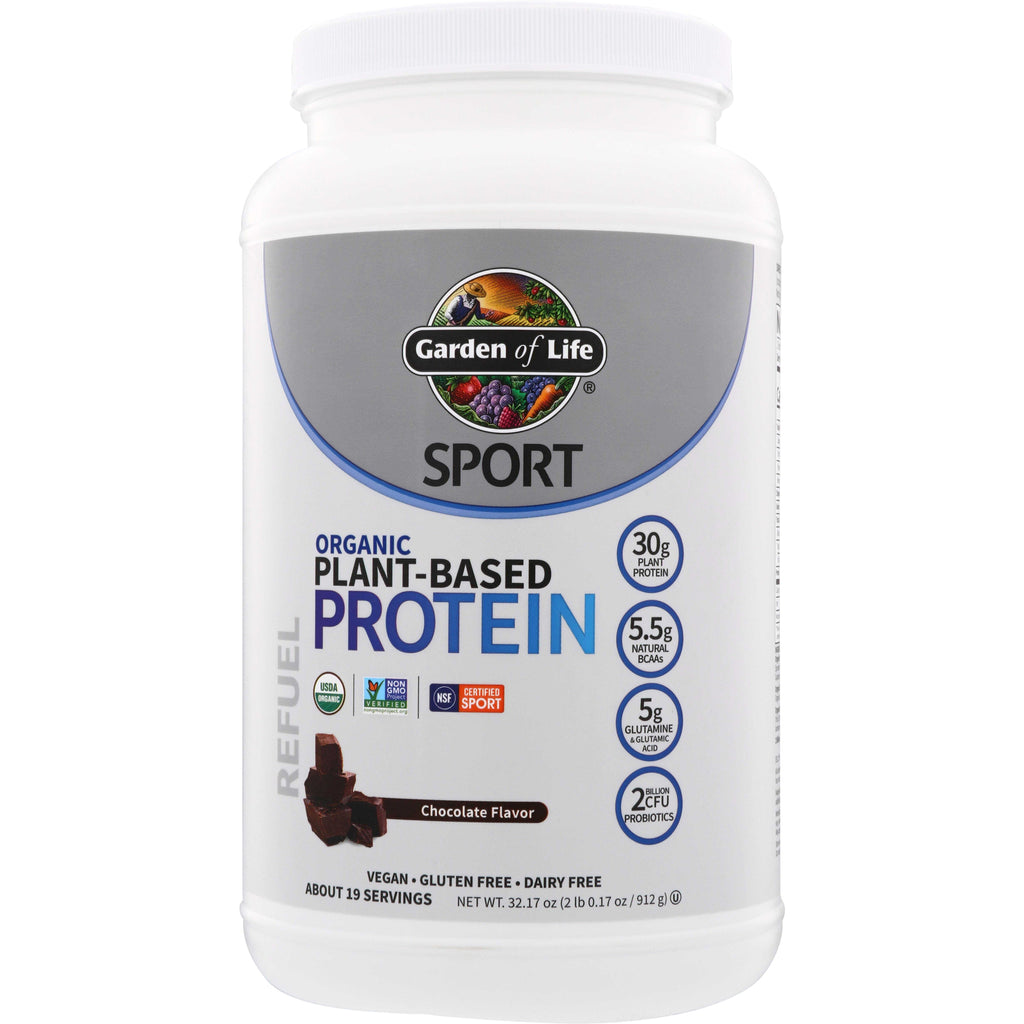 GLF240 | Garden of Life Sport Organic Plant-Based Protein Powder, Chocolate Flavor - Thumbnail