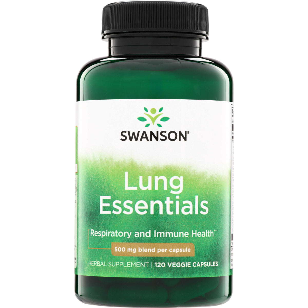 SWC087 | Swanson Lung Essentials, Respiratory and Immune Health, 120 veggie capsules, 500 mg per capsule