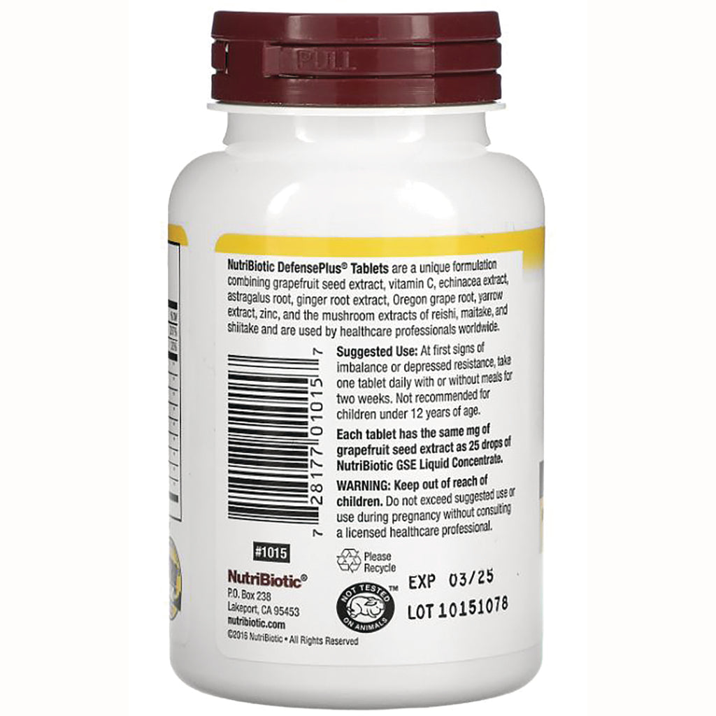 NUB001 | Back of white supplement bottle showing barcode, ingredient and warning text, EXP 03/25 and LOT 10151078 - Thumbnail