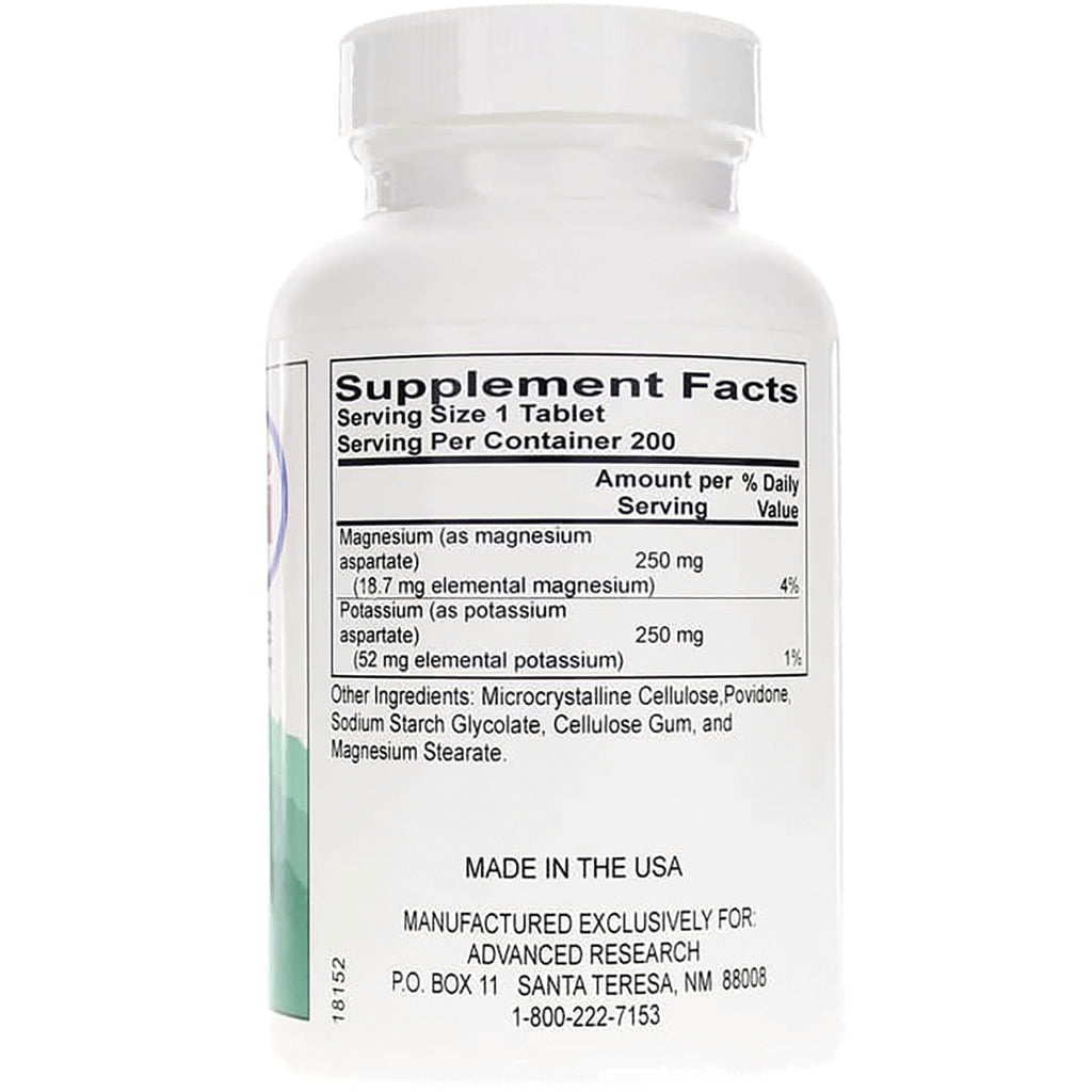 ADR020 | Back label with Supplement Facts, serving size 1 tablet, and other ingredients - Thumbnail