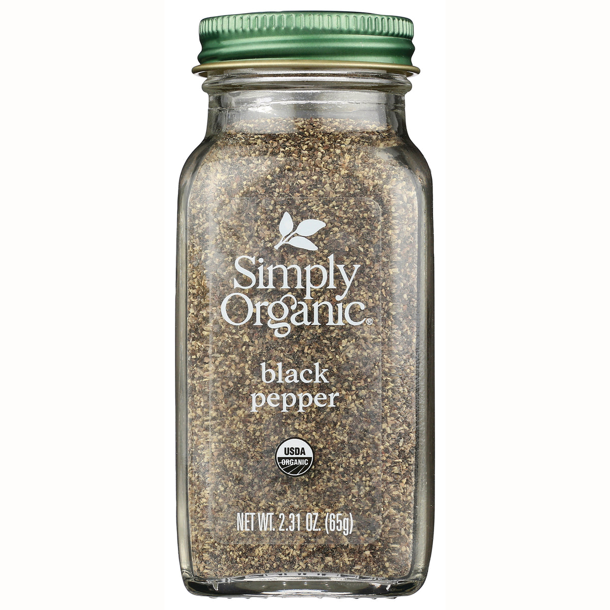 SMP020 | Simply Organic Black Pepper, USDA Organic, 2.31 oz (65 g) jar