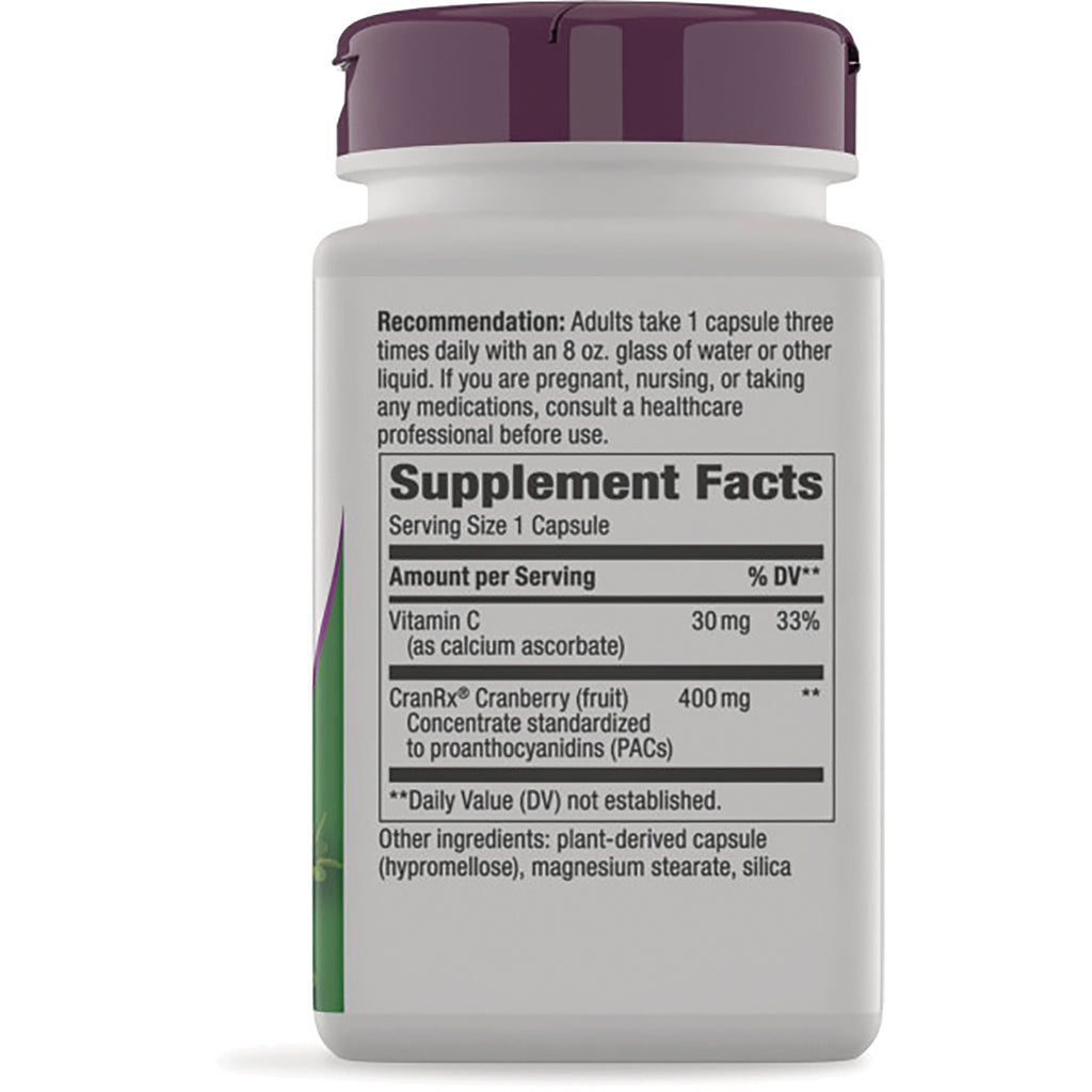 NW758 | Back label showing Supplement Facts, serving size 1 capsule, recommendation and ingredient list - Thumbnail