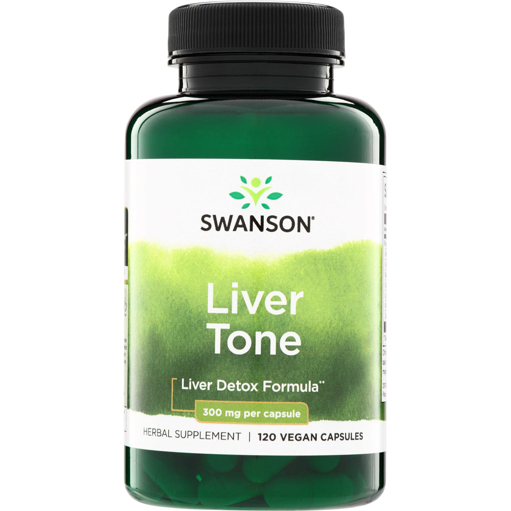SWU761 | Swanson Liver Tone bottle, Liver Detox Formula, 300 mg per capsule, 120 vegan capsules - Thumbnail