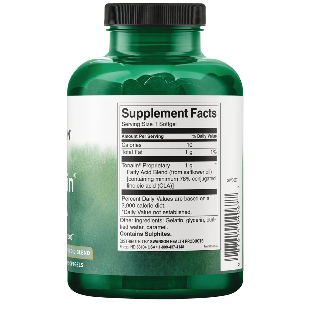 SWD067 | Back of supplement bottle showing Supplement Facts panel and barcode - Thumbnail